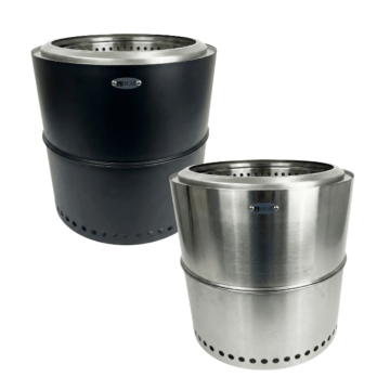 Image produit du brasero HEAT Rokfri acier inoxydable et noir