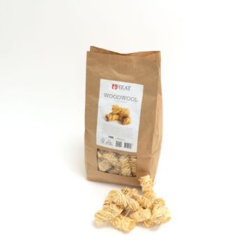 HEAT Allume-feu en Laine de Bois 1 kg