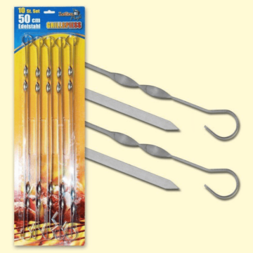 Brochettes de guimauve 10 pièces 50 cm photo du produit