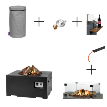 Happy Cocooning Package Cocoon Table Rectangle Small Black Combi Deal ! Happy Cocooning Package Cocoon Table Rectangle Small Black Combi Deal !