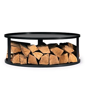 Base CookKing pour bols à feu avec rangement en bois 82 cm produit photo avec bois
