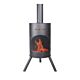 BonFeu BonTon cheminée de jardin 50 noir produit photo avec feu