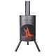 BonFeu BonTon cheminée de jardin 60 noir produit photo avec feu