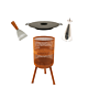 Pack promo BonFeu BonVes 45 corten + plancha + huilier + spatula