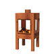 FORNO Cheminée de jardin Digna Acier Corten