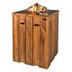 Table haute Happy Cocooning Bois de teck (noir)