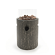Cheminée de table Lumi Stone travertin oscuro Happy Cocooning