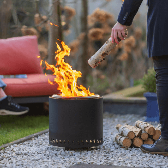 RedFire Volcano Cheminée à Pellets L