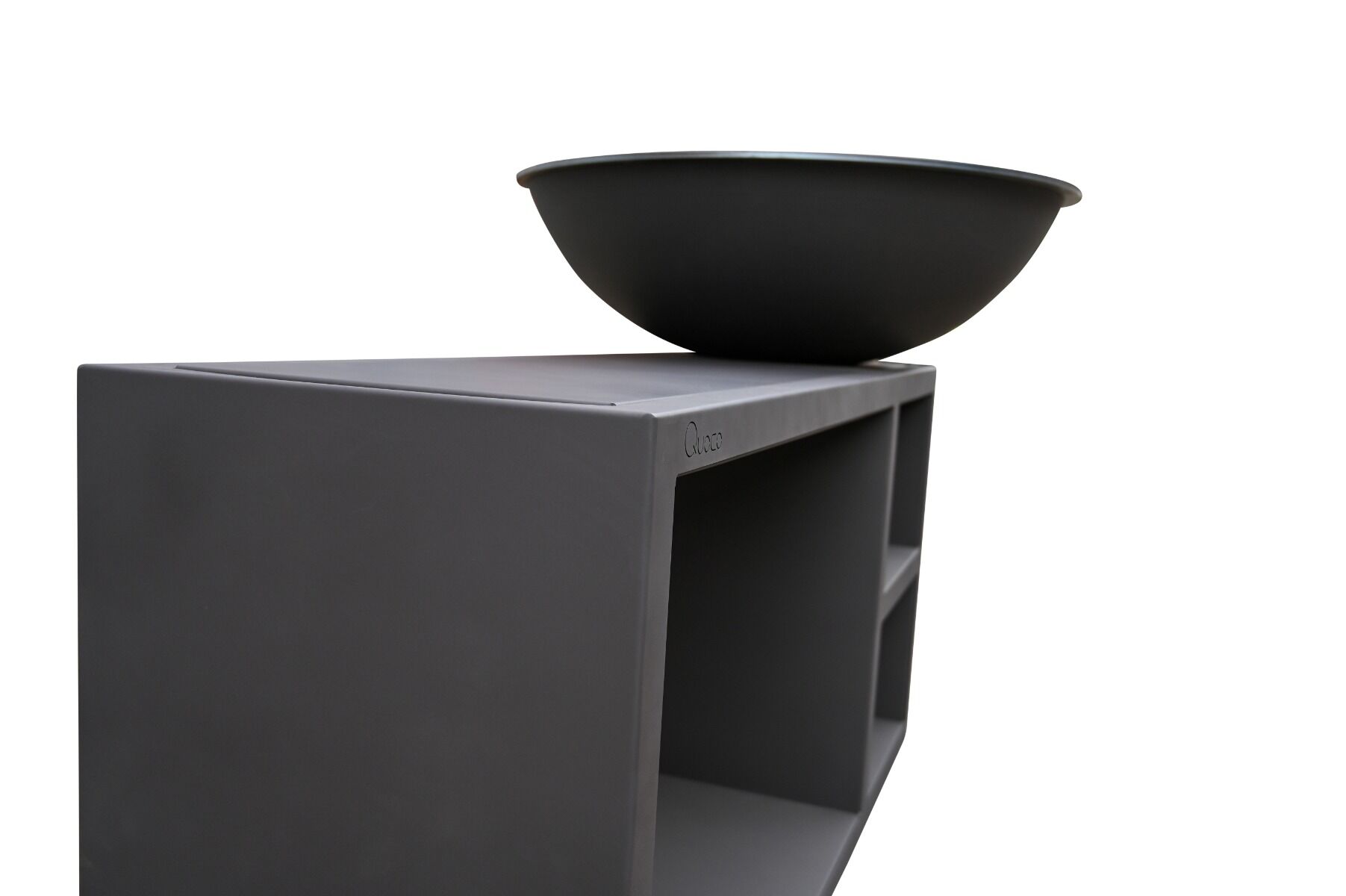 Quoco PIATTO Tavolo Gris foncé