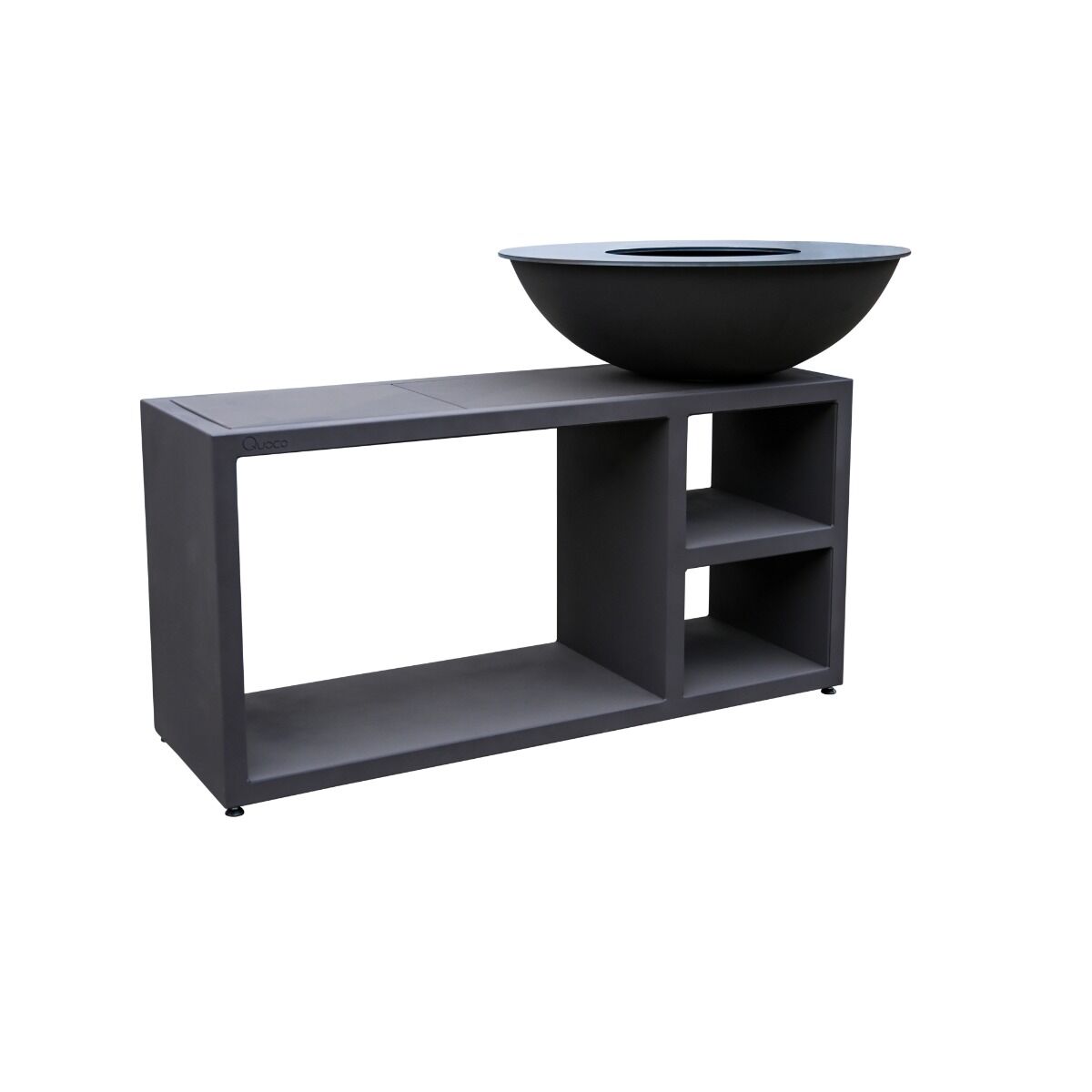 Quoco PIATTO Tavolo Gris foncé