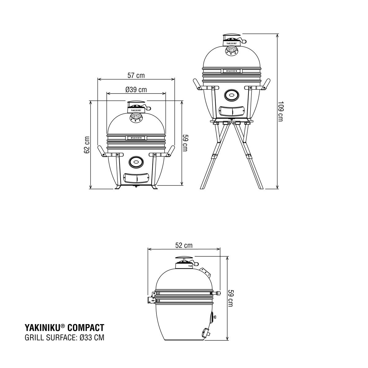 Barbecue kamado COMPACT Basic YAKINIKU