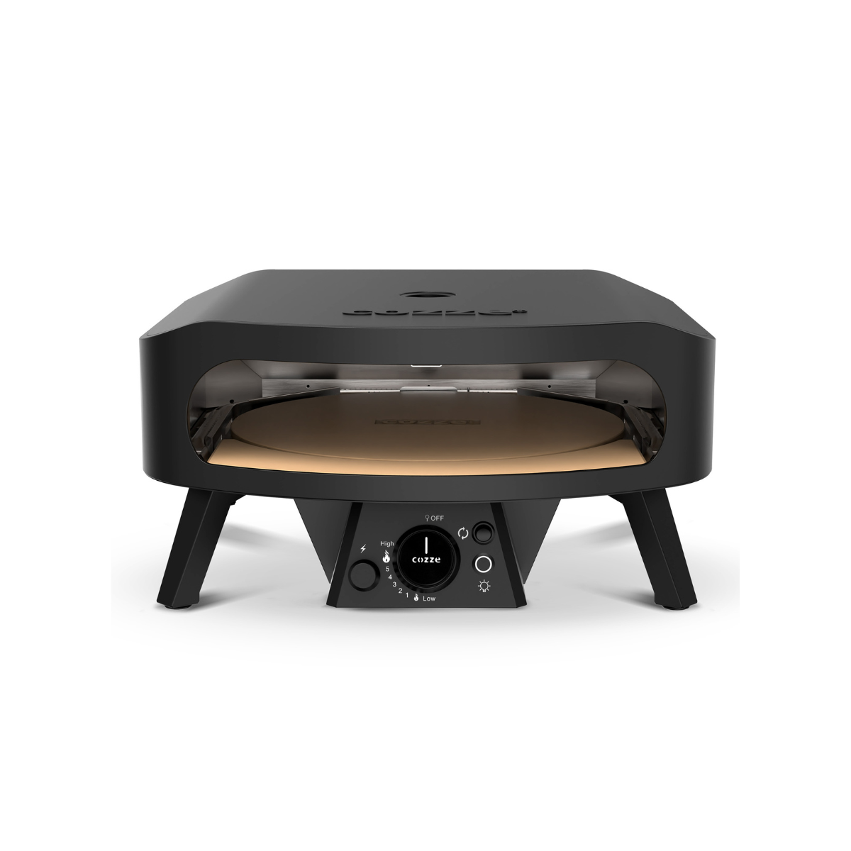 Four à pizza à gaz Classic ROTATE Black 17" Cozze