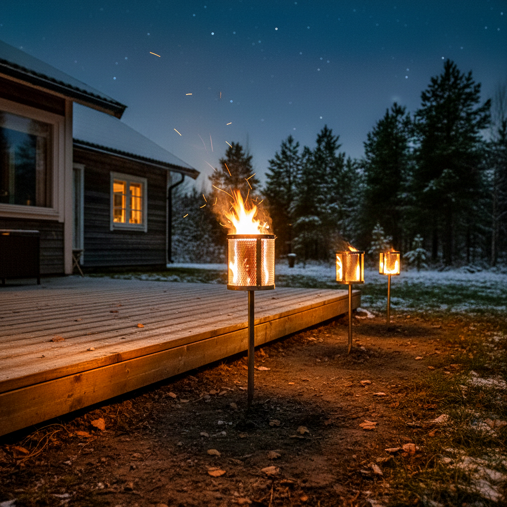 STOOQ Porte-Torche Suédois Highlandr Rond 