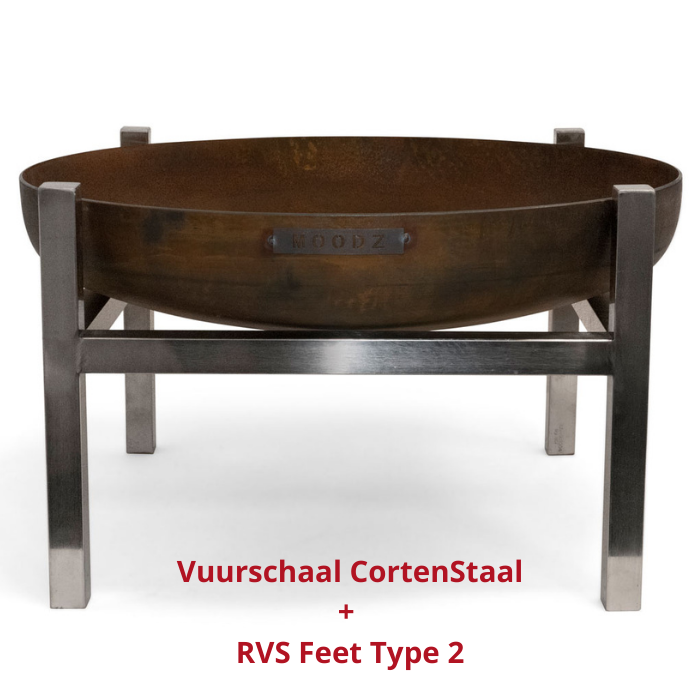 MOODZ Bol à feu en acier inoxydable Ø80 cm