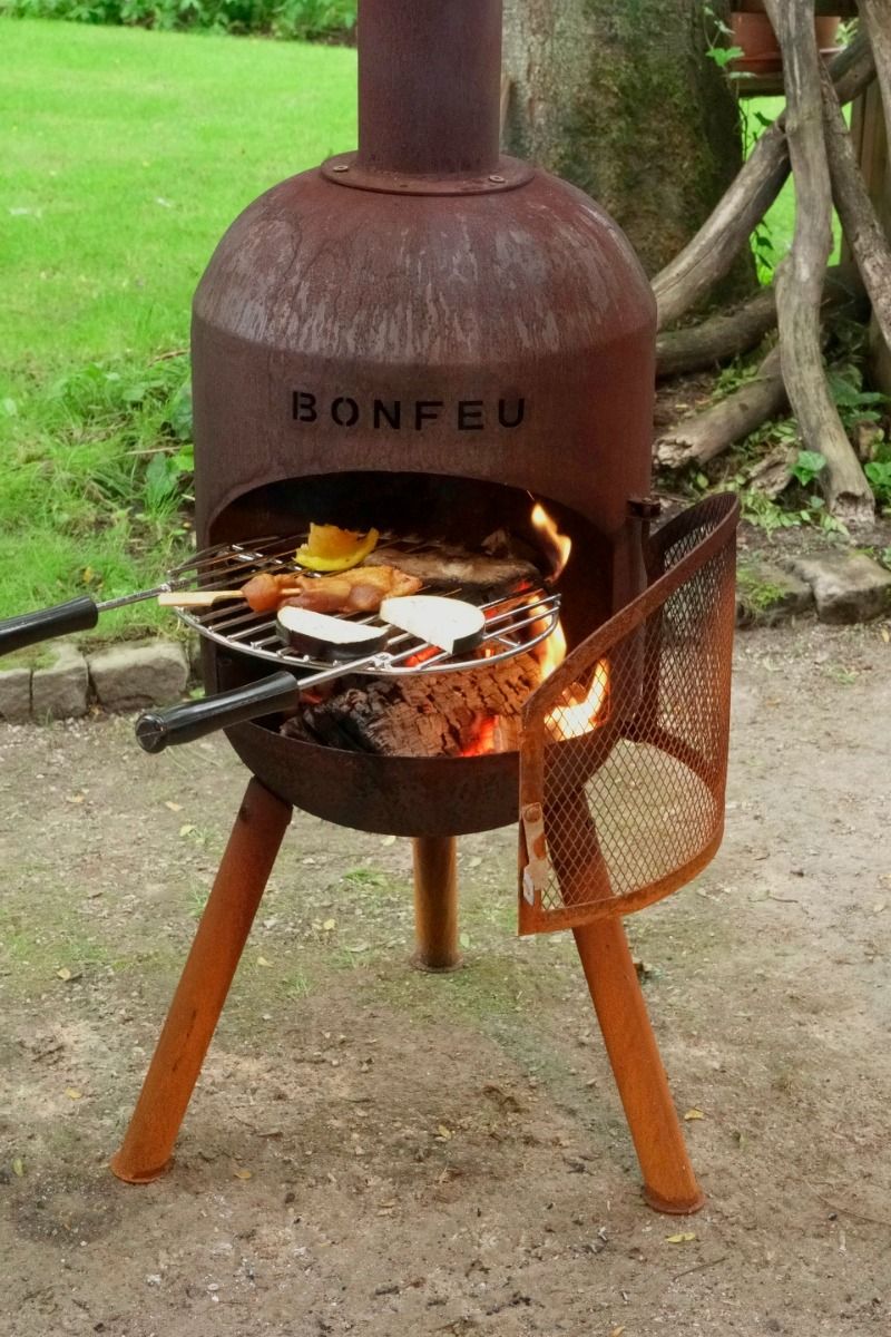 Cheminée de jardin BonFeu BonSolo Rouille