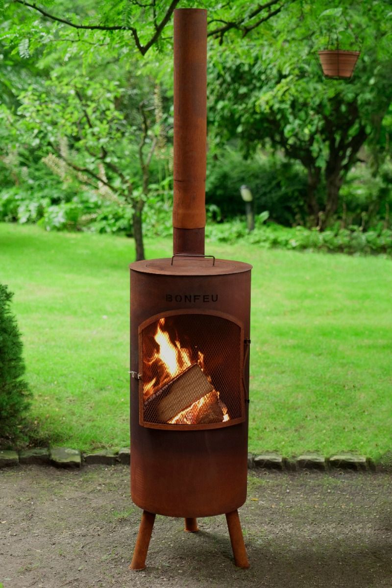 Cheminée de jardin BonFeu BonTino LP Corten