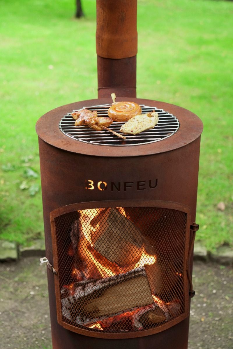 Cheminée de jardin BonFeu BonTino LP Corten