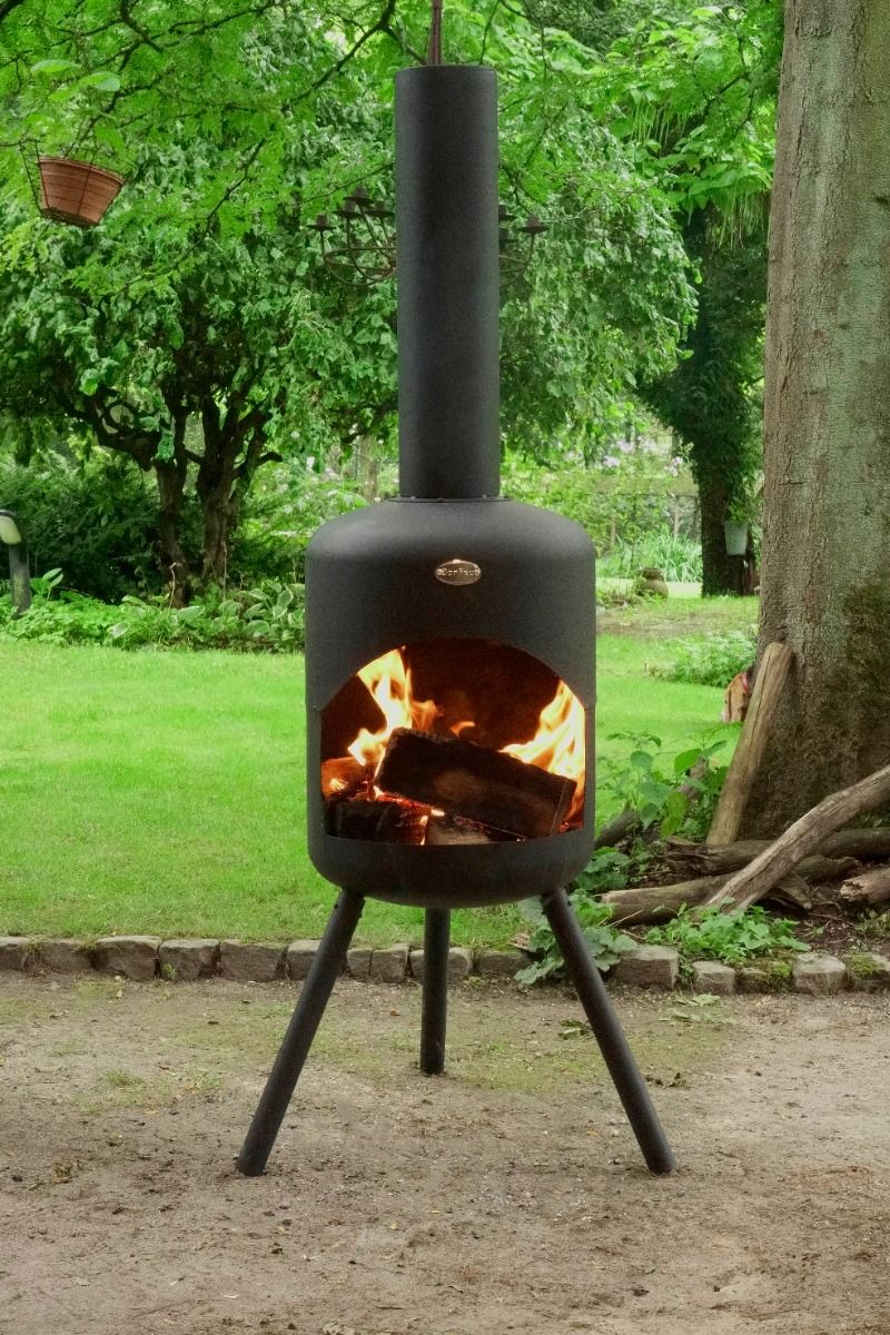 Cheminée de jardin BonFeu BonSelo noire