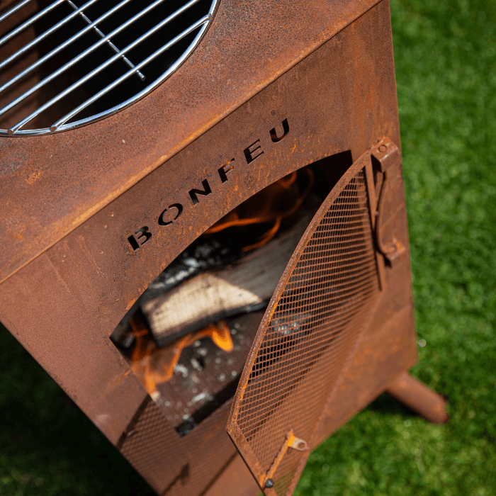 BonFeu BonCarré Corten Cheminée de jardin