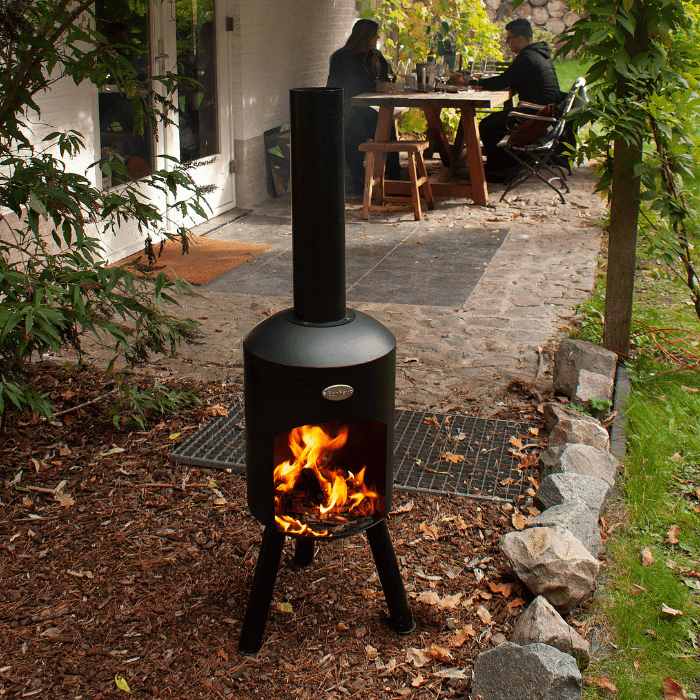 BonFeu BonBini Noir Cheminée Extérieur 