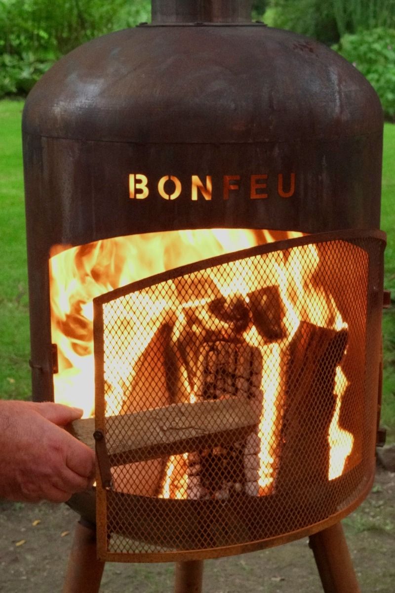 Cheminée de jardin BonFeu BonBono Rouille