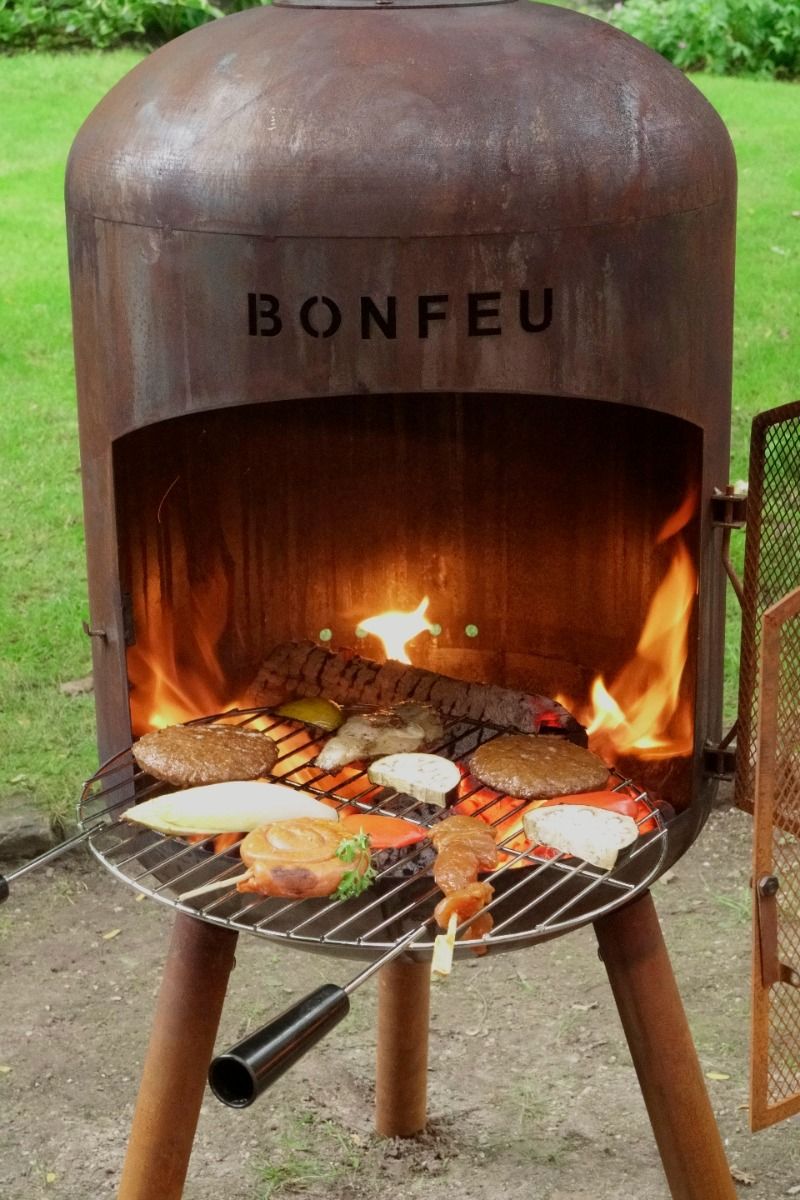 Cheminée de jardin BonFeu BonBono Rouille