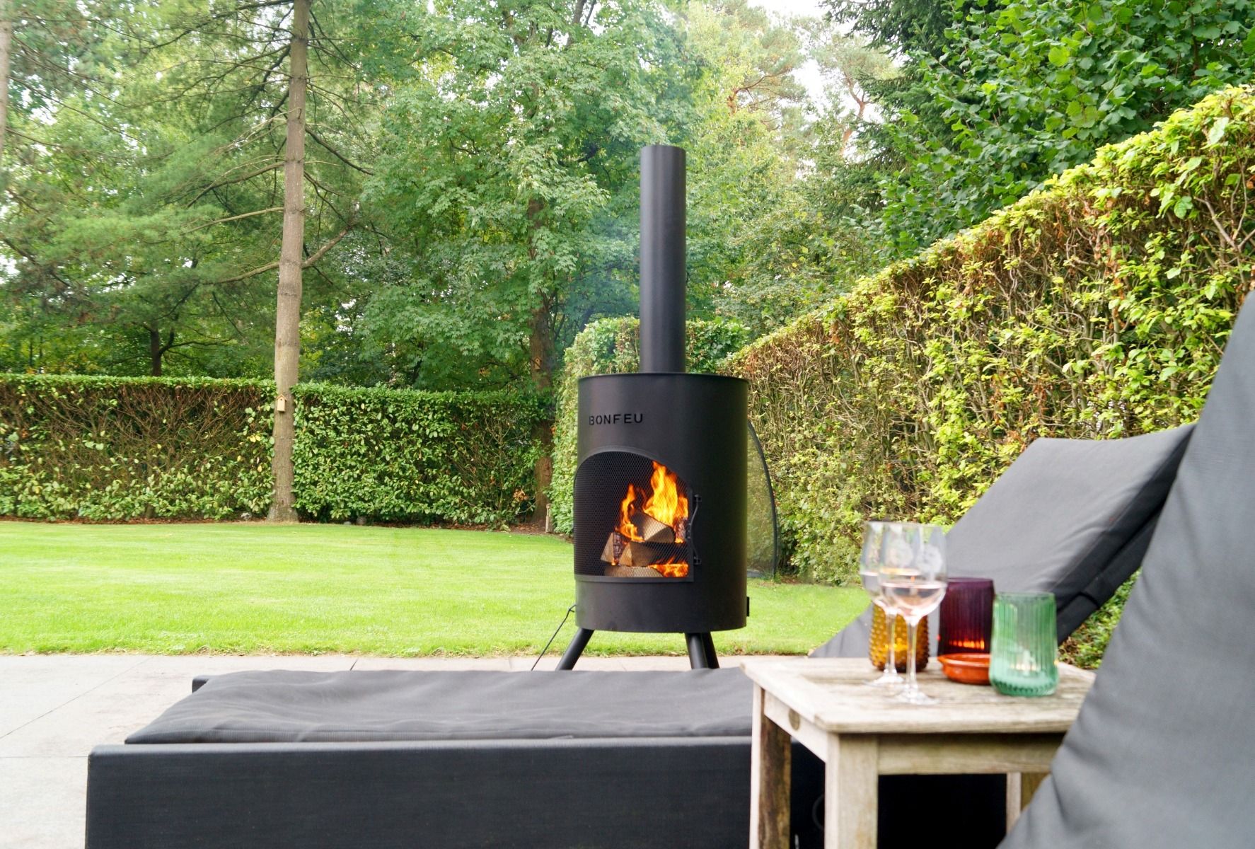 Cheminée de jardin BonFeu BonTon 50 noir