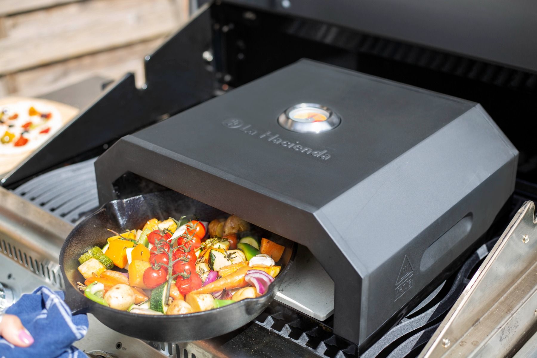 La Hacienda Firebox BBQ Four à Pizza (Noir)