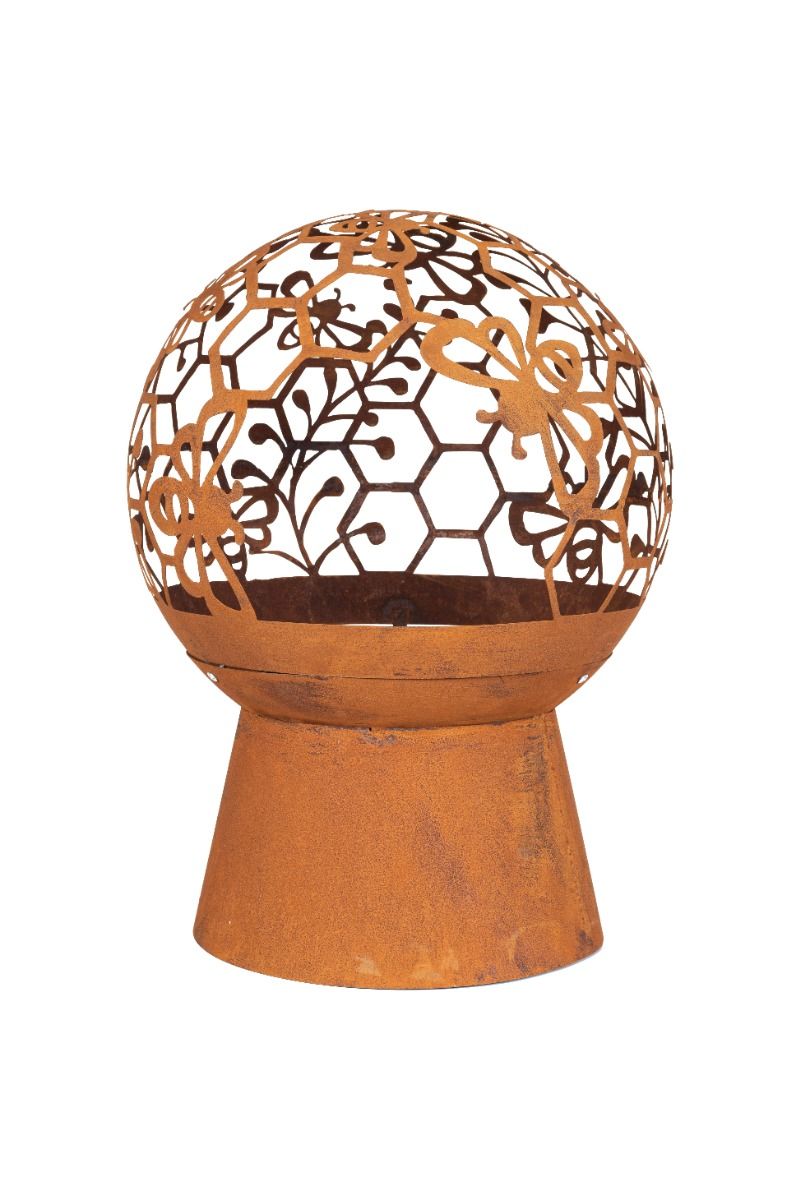 La Hacienda Brasero panier Honey Bee Rouille