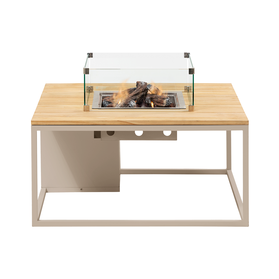 Table brasero Cosiloft 100 sandy sable / teck Cosi