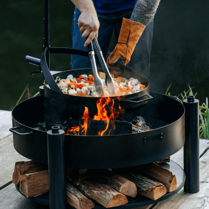 CookKing Bol à Feu Multifonctionnel Montana X avec Grille de Cuisson 60 cm