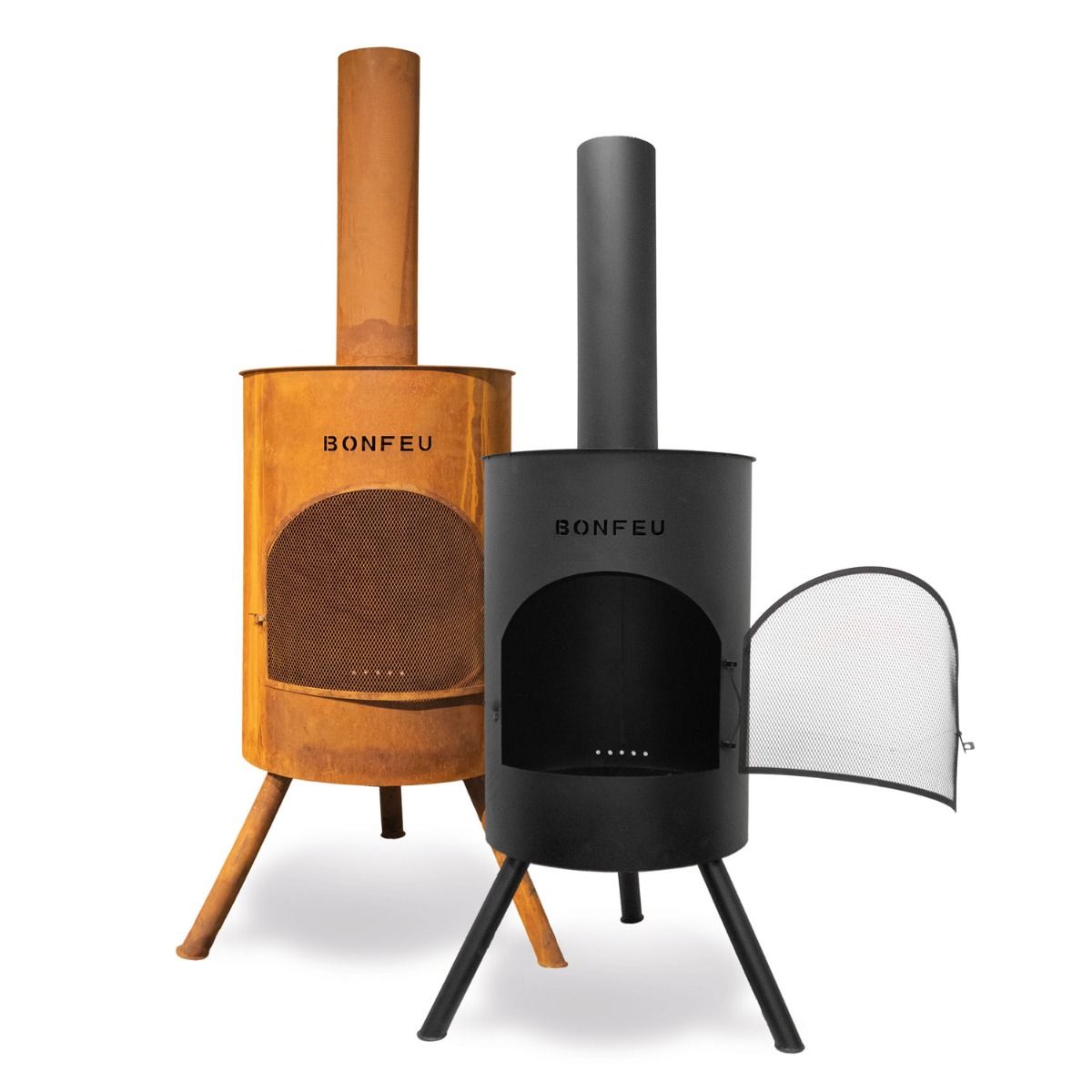 BonFeu BonTon 60 Cheminée extérieur Noir