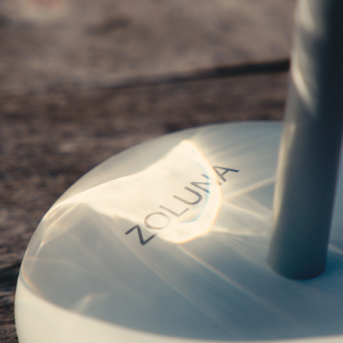 ZOLUNA Lampe Solaire de Table Bobbie Blanc