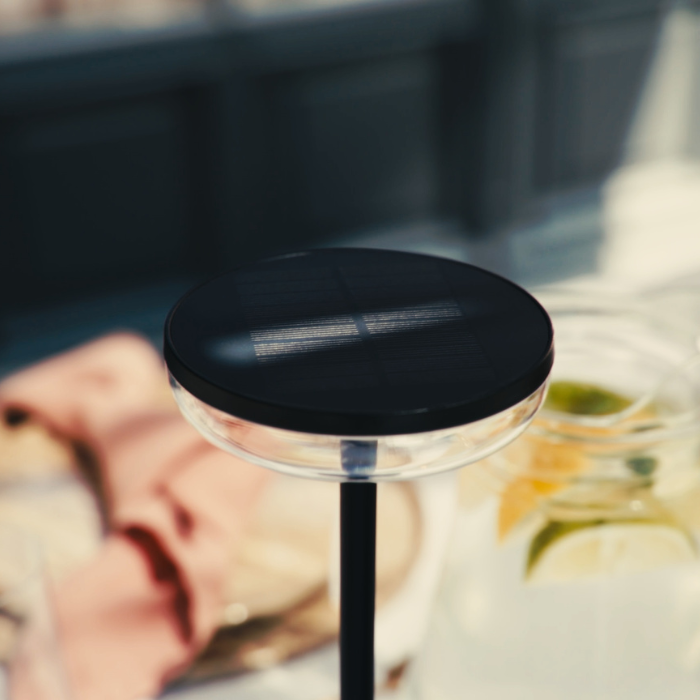ZOLUNA Lampe Solaire de Table Bobbie Noir