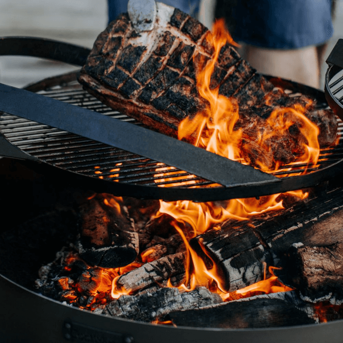 CookKing Bol à Feu Multifonctionnel Montana X avec Grille de Cuisson 60 cm