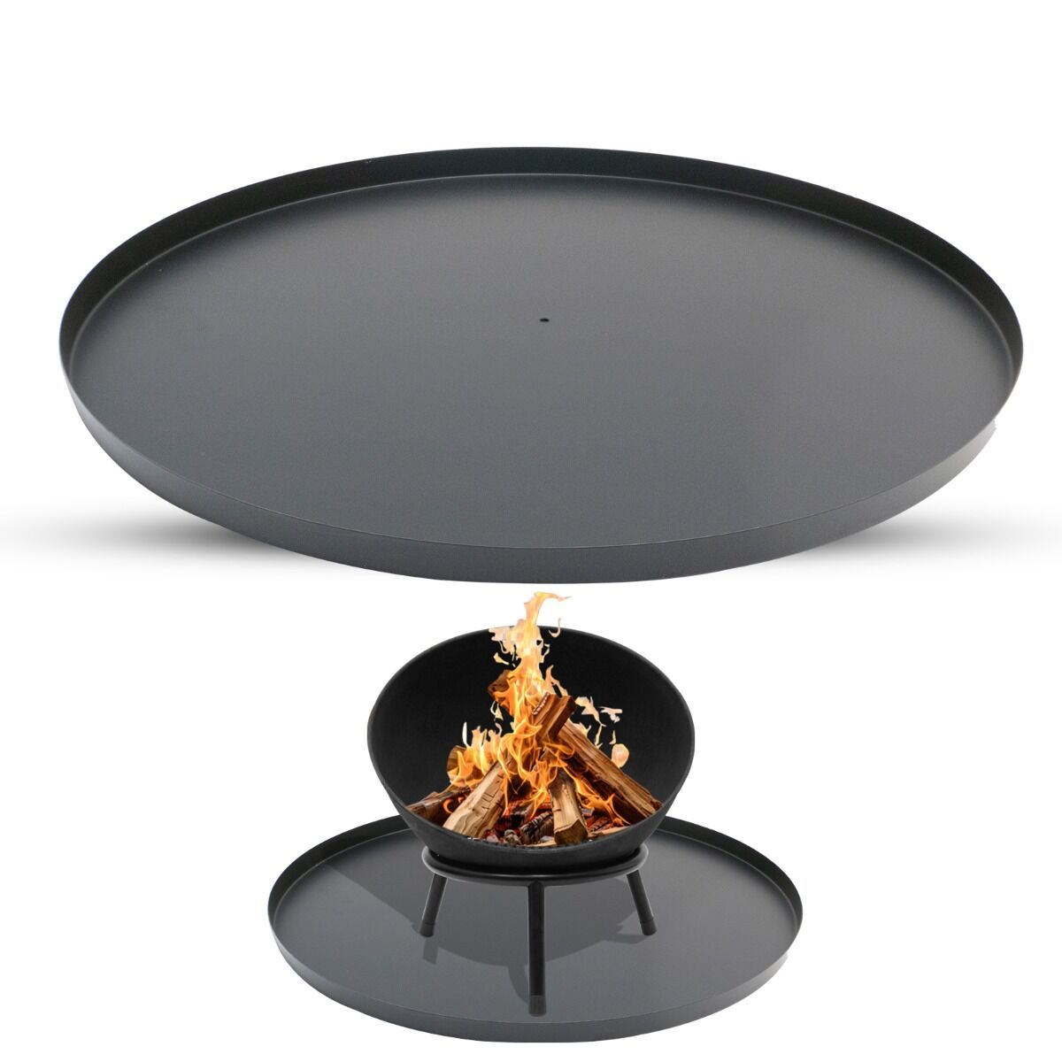 Plaque de fond ronde 50 cm HEAT