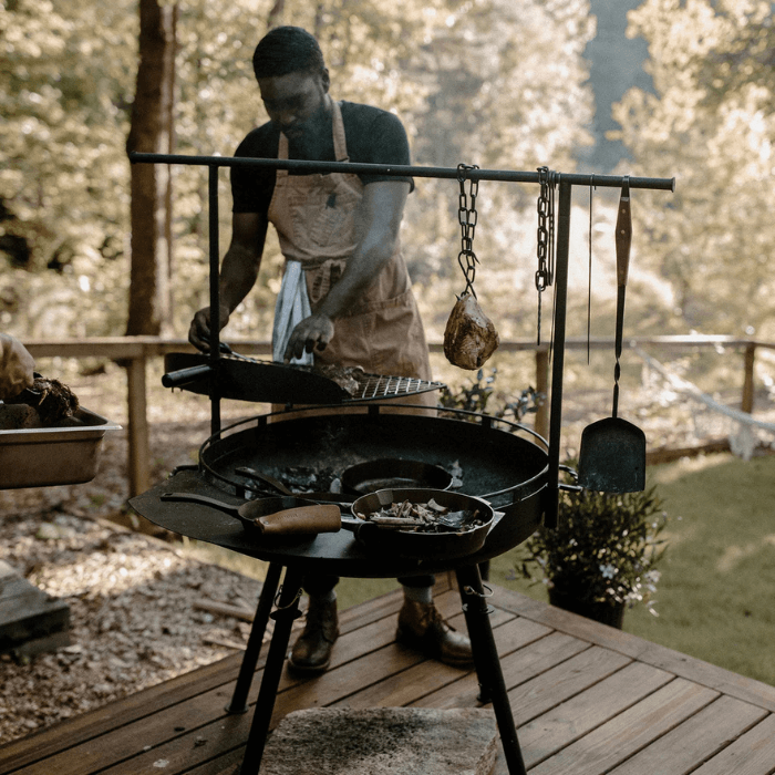 Barebones Cowboy Fire Pit Grille Système