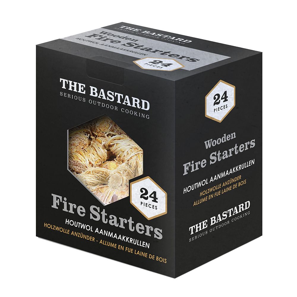 The Bastard Wooden Fire Starters 24 pcs. | 350gr