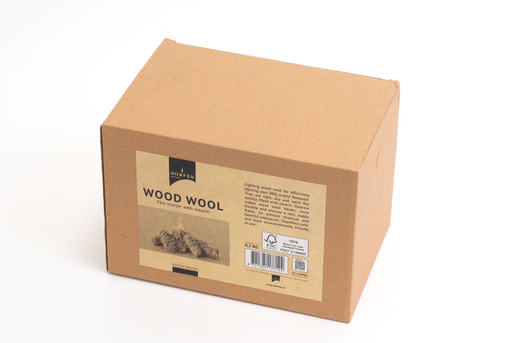 BonFeu Allume-feu en Laine de Bois 0,7 kg