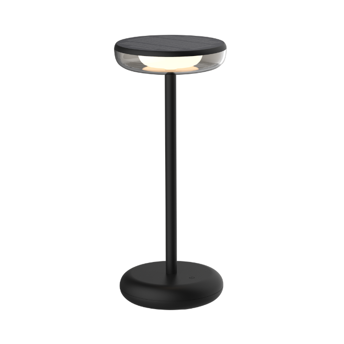 ZOLUNA Lampe Solaire de Table Bobbie Noir