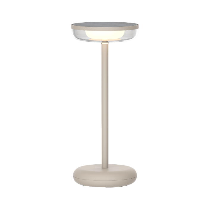 Lampe solaire de table Bobbie sable ZOLUNA