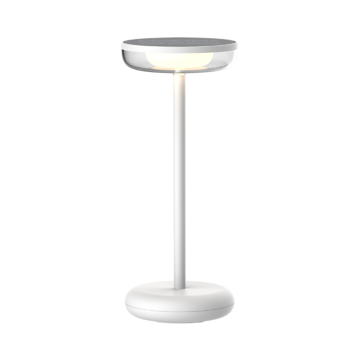 ZOLUNA Lampe Solaire de Table Bobbie Blanc