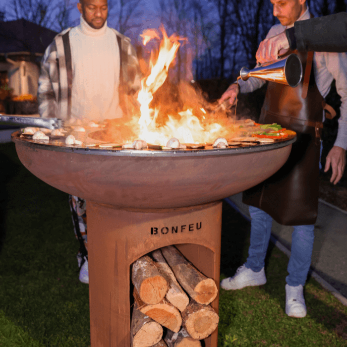 BonFeu BonBiza XL Corten Ouvrir
