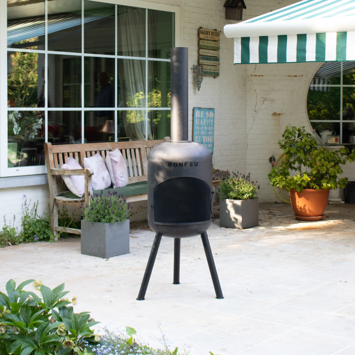 Cheminée de jardin BonBono noire BonFeu