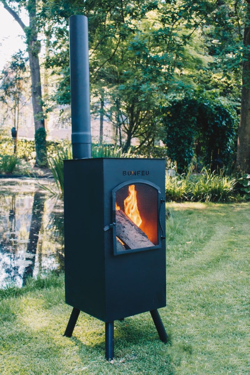Cheminée de jardin BonFeu BonCarré QLP Noir