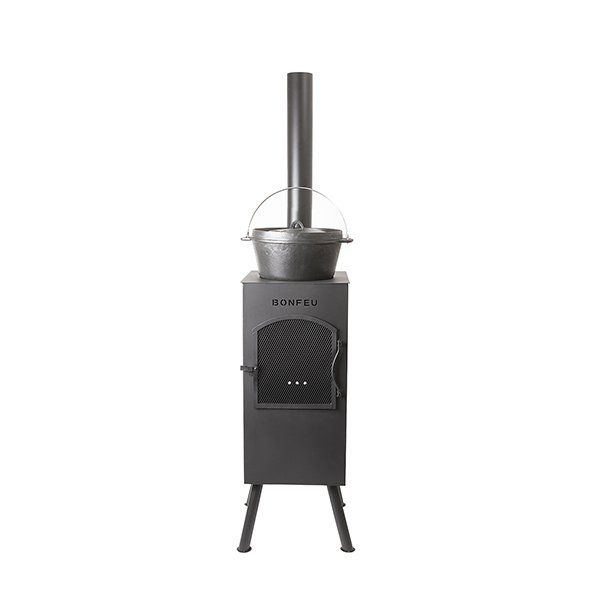 Cheminée de jardin BonFeu BonCarré QLP Noir