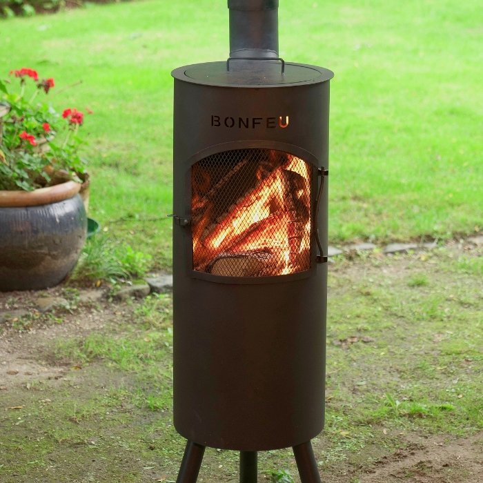 BonFeu BonGiano LP Noir Cheminée Extérieur