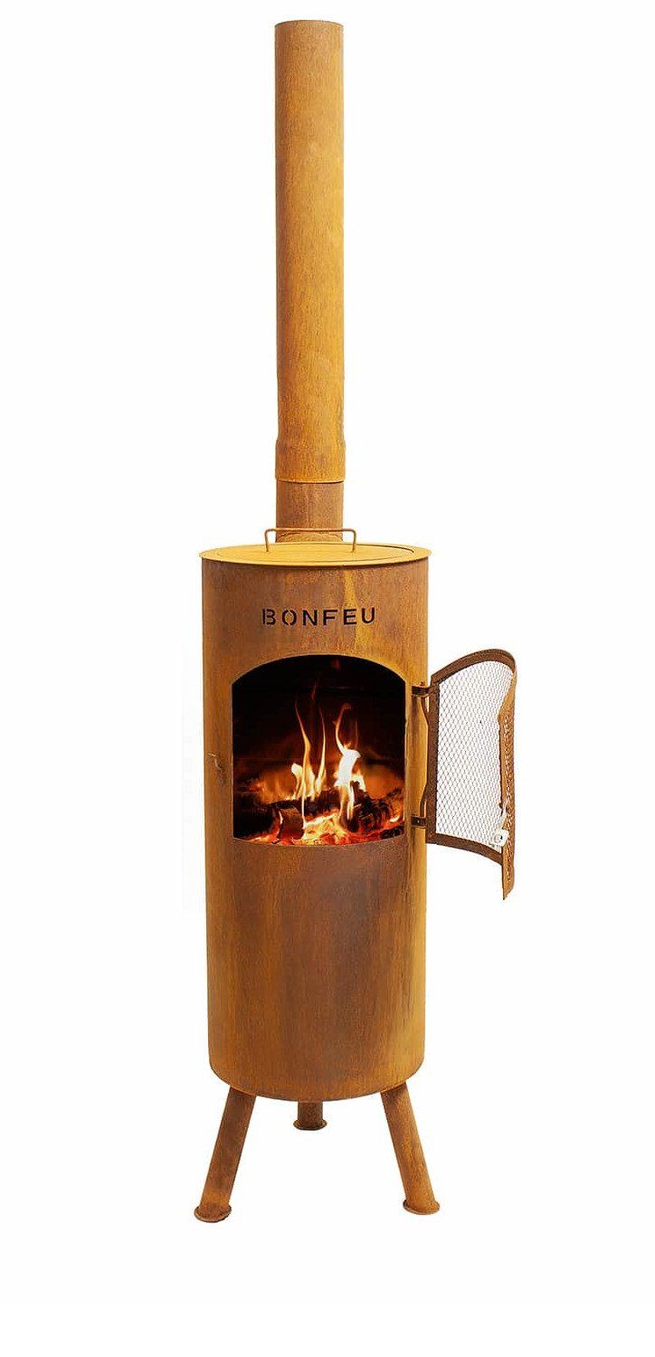 BonFeu BonGiano LP Corten Cheminée exterieur 