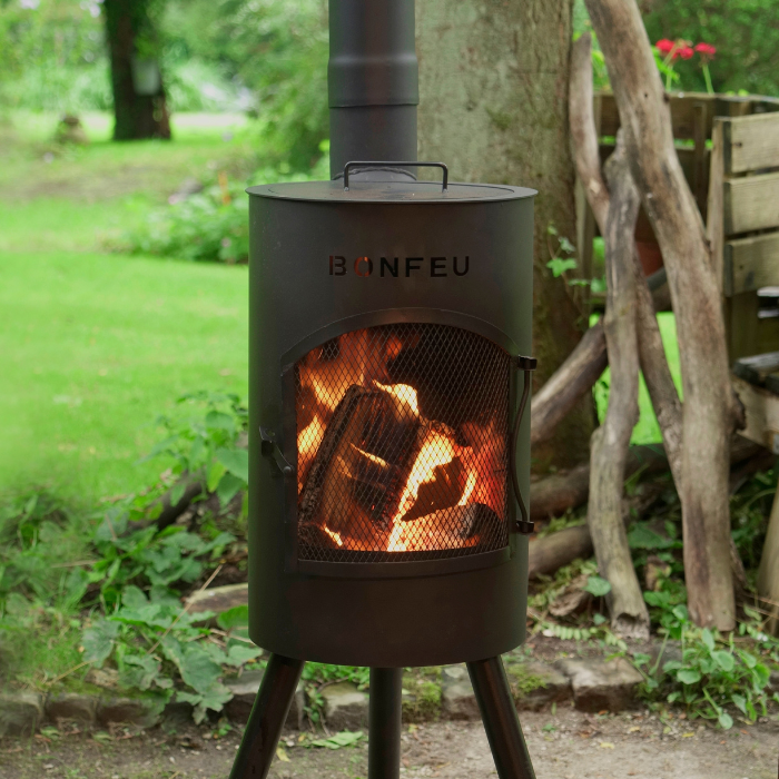 BonFeu BonGiano SP Noir Cheminée Extérieur