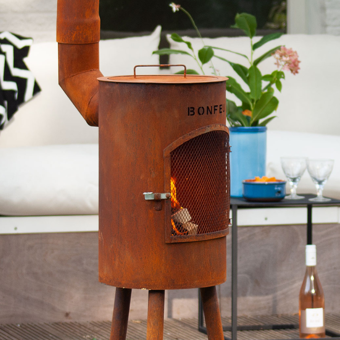 BonFeu BonGiano SP Corten Cheminée extérieur